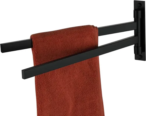 Miniatura 12 de KOKOSIRI Toallero giratorio para toallas de mano, barras oscilantes para baño, cocina, acero inoxidable de níquel cepillado B5007BR-A2