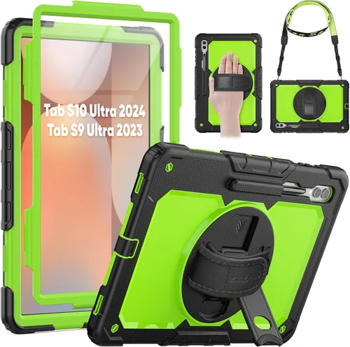 Miniatura 17 de SEYMAC Funda protectora resistente a prueba de golpes para Samsung Galaxy Tab A9 de 8.7 pulgadas 2023 (SM-X110/X115/X117), resistente a prueba