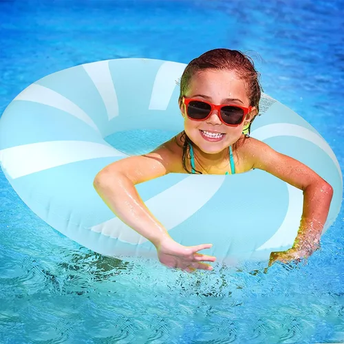 Miniatura 2 de Bestrip Pool Floats Adult Size for Kids Age 8-12 Adults Inflatable Floats Swimming Ring Toys Beach Pool Party Lake Use