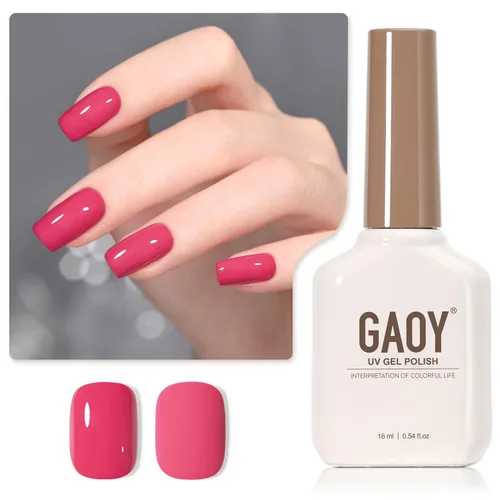 Miniatura 45 de GAOY - Esmalte de uñas de gel marrón, 16ml de esmalte de gel para quitar por remojo, curado con luz UV para arte de uñas, manicura DIY en casa, 2088