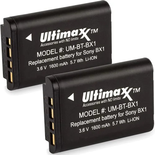 Miniatura 4 de Ultimaxx Cargador rápido AC/DC para el hogar y viaje con 2 baterías BX1 de larga duración (1600 mAh) para Cyber-Shot DSC-HX95, HX99, HX350, RX1