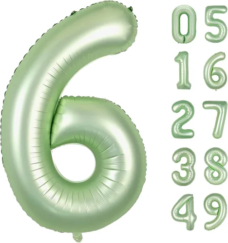 Miniatura 267 de Globo de cumpleaños número 4 dorado de 40 pulgadas, globos gigantes del número cuatro 14 24 34 40 44 2024, globos grandes de lámina de mylar para Oro