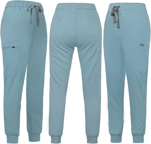 Miniatura 48 de niaahinn Conjunto de uniformes médicos para mujer, uniformes de enfermería, cuello en V clásico y pantalones quirúrgicos para correr