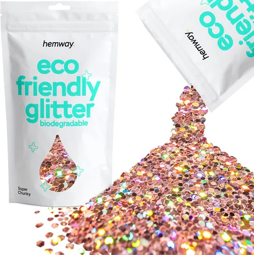 Miniatura 61 de Purpurina biodegradable, holográfica plateada, 3.5 onzas, respetuosa con el medio ambiente, extra gruesa, bioecológica, vegana para festivales