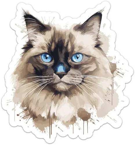 Miniatura 51 de Generic Colorida acuarela Shih Tzu - Calcomanía de vinilo impermeable para automóvil, laptop, pared, ventana, botella de agua, tamaño adhesivo