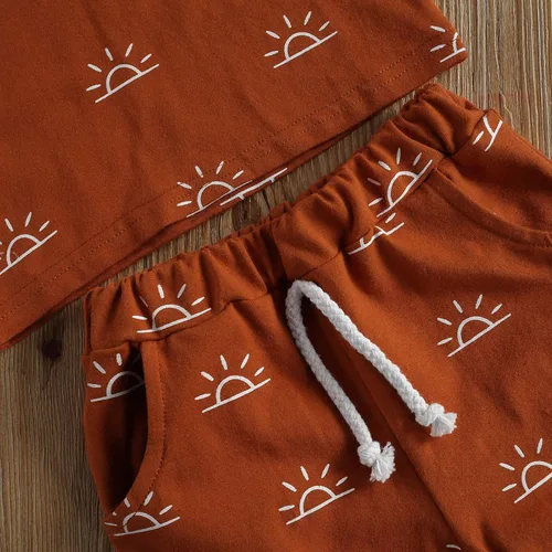 Miniatura 4 de Amiblvowa Newborn Infant Baby Boy Shorts Set Camisole Tank Top Jogger Shorts Outfit 2Pcs Summer Casual Clothes