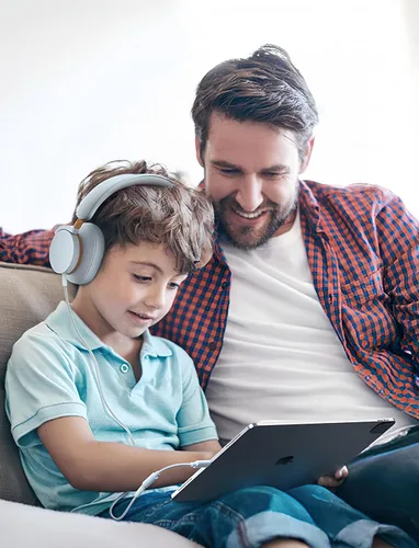 Miniatura 7 de Adaptador de auriculares de audio USB-C a 0.138 in – Paquete de 2 dongle de alta resolución con micrófono y control de volumen – Cable tejido tipo C