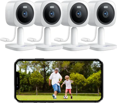 Miniatura 11 de Hugolog Cámaras de seguridad 3K 5MP para interiores y exteriores para seguridad del hogar, cámara para el hogar con visión nocturna a