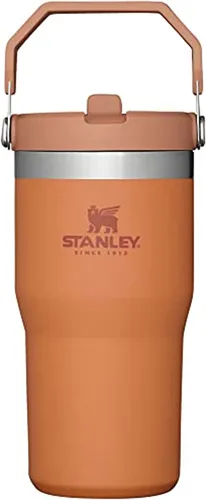 Miniatura 54 de Stanley IceFlow - Vaso con pajilla abatible con asa, de 20 onzas, tapa giratoria y popote abatible, botella de agua resistente a fugas, acero