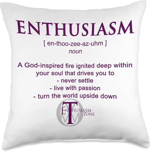 Miniatura 5 de Tommy Lanham The Enthusiasm Zone - Almohada (16 x 16 pulgadas), multicolor