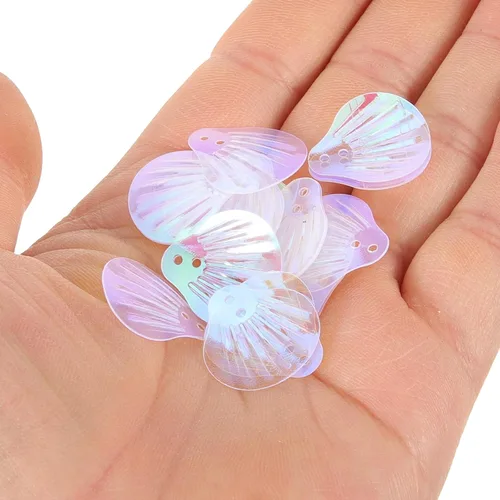 Miniatura 3 de Amosfun Lentejuelas brillantes con agujeros para manualidades de costura, bordados, aretes y decoración de prendas