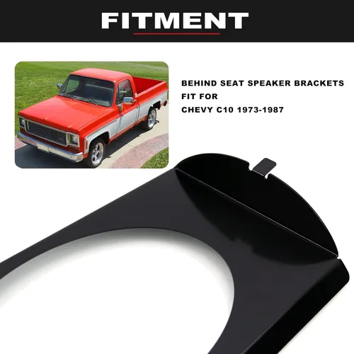 Miniatura 4 de Sporacingrts Soportes de altavoz para detrás del asiento, compatibles con Chevy GMC C10 1973-1987 detrás del asiento de la cabina de la esquina