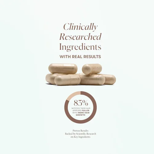 Miniatura 2 de Tricomax Suplemento para el crecimiento del cabello, apoya el cabello más grueso, más lleno y reduce la caída, ingredientes clínicamente estudiados