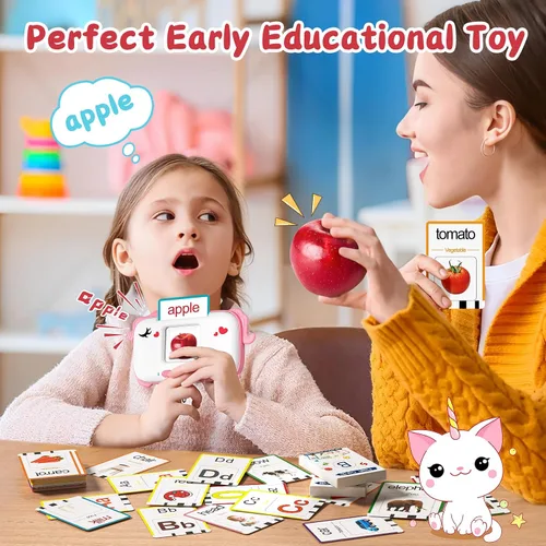 Miniatura 2 de Juguetes Montessori de aprendizaje para niños de 1 año, tarjetas flash parlantes para niños de 1-3, 2-4, terapia sensorial del habla para niños