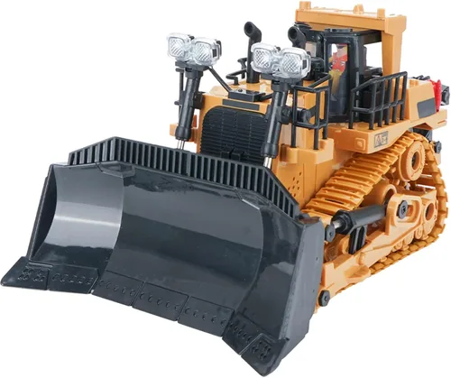 Miniatura 2 de Goolsky Bulldozer de control remoto, 11 canales Metal RC Bulldozer con luces y sonido 1/20 2.4GHz bulldozers vehículos de construcción con 2