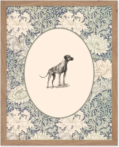 Miniatura 50 de Poster Master Póster Vintage de Cocker Spaniel Inglés - Impronta Retro de Perro - Arte Floral - Arte de Cachorros - Arte para Amantes de Animales