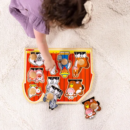 Miniatura 8 de Melissa & Doug - Rompecabezas jumbo de granja con pomos