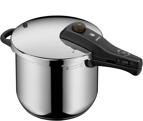 Miniatura 4 de WMF Perfect Rapid Cooker - Olla rápida de 8.7 in de diámetro, 6 litros y medio, con protección contra llamas, acero inoxidable Cromargan apto
