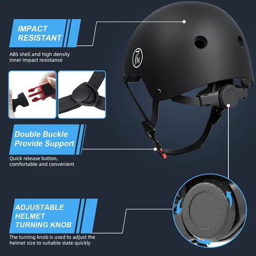 Miniatura 3 de 67i Casco de bicicleta, casco de patineta para adultos, ciclismo, scooter, cascos para hombres y mujeres, casco de patinaje ajustable