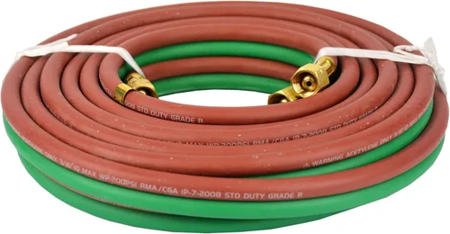 Hot Max 24112 Manguera de oxiacetileno de 3/16 pulgadas por 25 pies, grado R