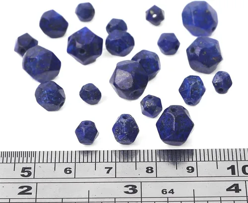 Miniatura 3 de BEADIA Cuentas redondas de facetas de piedra natural de amazonita de 6 mm para hacer joyas, tira de 36 cm