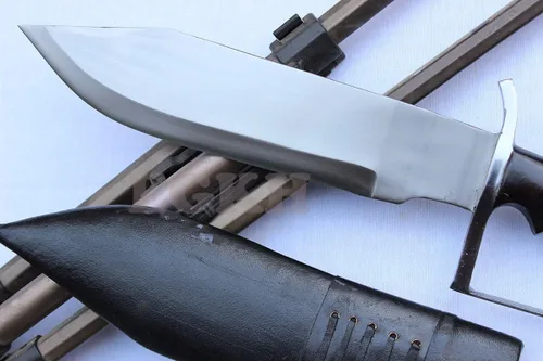 Miniatura 2 de Bowi grande de lucha D-Guard de 13 pulgadas, cuchillo Khukuri para exteriores, machete de hoja Kukri - Hecho a mano por EGKH Khukuri House Nepal