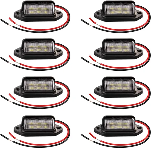 Miniatura 9 de CZC AUTO Luz LED Exterior de 12V para Placa de Matrícula, Lámpara de Cortesía Interior de Cúpula/Techo, Maletero/Carga, Bajo el Capó, Total 12