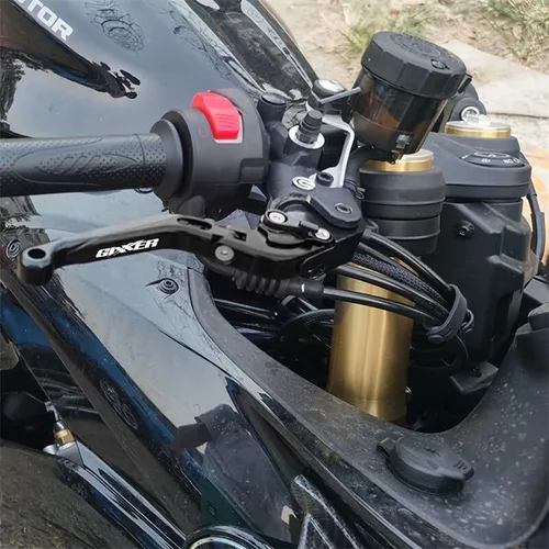 Miniatura 3 de F - Palancas de embrague de freno plegables ajustables y extensibles para motocicleta Suzuki GIXXER 250 SF 250SF 150 125 2020-2023 Y (color negro)