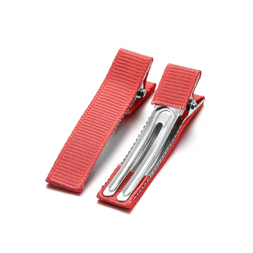 Miniatura 21 de 10 unids/lote plana de una sola punta de metal cocodrilo dientes clip de pelo pasadores color caramelo horquillas para bricolaje joyería base Negro