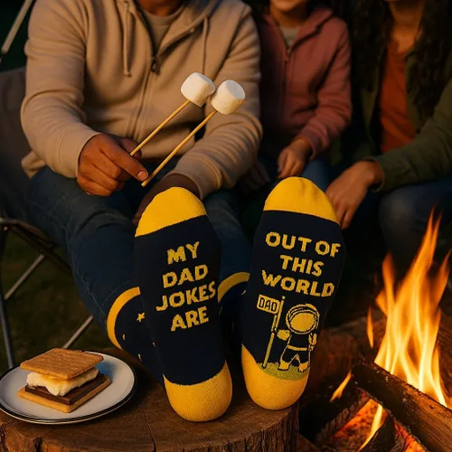 Miniatura 5 de Calcetines divertidos para hombre, calcetines de vestir para hombre con bromas de papá, regalos para papá de hija, padrinos de boda, divertidos
