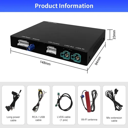 Miniatura 7 de Road Top Kit inalámbrico CarPlay Android Auto Retrofit para BMW EVO ID5/ID6 System (2017-2020), compatible con BMW 1 2 3 4 5 6 7 Series y M3 M4 M5