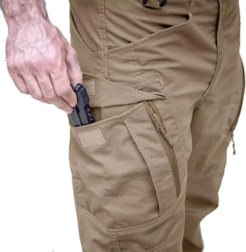 Miniatura 3 de MAGCOMSEN Pantalones tácticos para hombre con 9 bolsillos Rip-Stop ligeros pantalones de senderismo