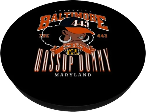 Miniatura 2 de Black History 443 - Adhesivo PopSockets estilo código de área