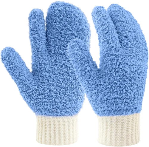 Miniatura 12 de MIG4U Guantes de limpieza de microfibra para el hogar, guantes para limpiar persianas, ventanas, contraventanas, muebles y coche, reutilizables, sin