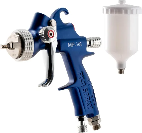 Miniatura 6 de Fuji Spray Pistola de pulverización automotriz con copa de aluminio de 600 cc (V8 Series-MP-V8 - transparente) Pistola de pintura automotriz