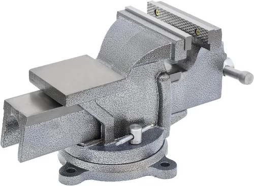 Miniatura 17 de KAKA INDUSTRIAL Prensas de banco de 3 pulgadas de ancho de mandíbula, apertura de mandíbula de 3.5 pulgadas, Base giratoria resistente