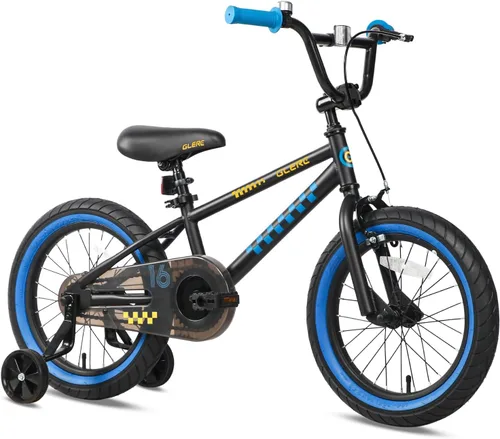 Miniatura 10 de Glerc NuNu - Bicicleta para niños de 12, 14, 16 pulgadas, estilo BMX para niños de 2 a 8 años, bicicletas para niños pequeños con ruedas