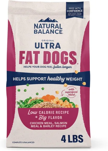 Miniatura 9 de Natural Balance Original Ultra Fat Dogs Harina de Pollo, Harina de Salmón y Receta de Cebada Comida Seca para Perros Baja en Calorías, 11 Libras