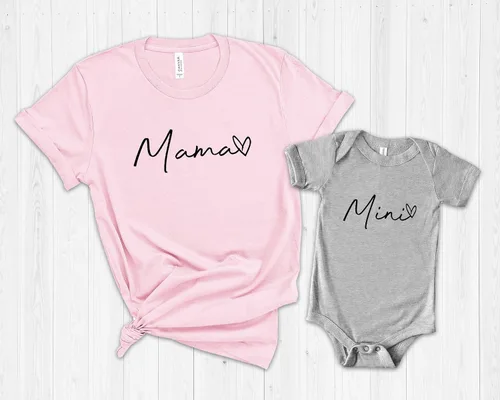 Miniatura 3 de Mommy and Me Outfits, Mama and Mini Shirts, Mom Gift, Gift for Wife 2021
