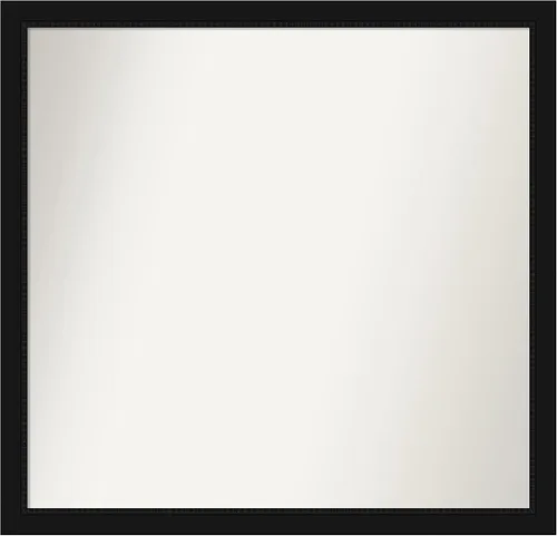 Miniatura 392 de Amanti Art Espejo de baño negro para sobre fregadero, 22 x 22 pulgadas, espejo de tocador cuadrado estrecho negro Avon, marco de madera casual