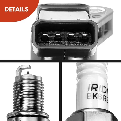 Miniatura 8 de Kits de bobinas de encendido y bujías A-Premium compatibles con Volvo XC60 2010-2011, XC90 2007-2011, S60 2011-2012, S80 2007-2011, XC70 2008-2011