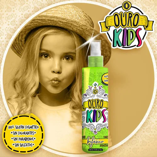 Miniatura 3 de OURO Desenredante de pelo de doble fase para niños - Tratamiento Bifasico Desenredante para Niños 8.12 oz