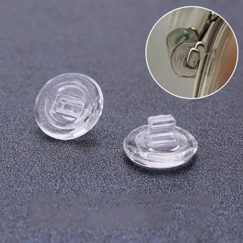 Miniatura 2 de Almohadillas para la nariz de 0.354 in, 5 pares redondos de Pushin, piezas de empuje en silicona suave deslizable en almohadillas nasales para gafas