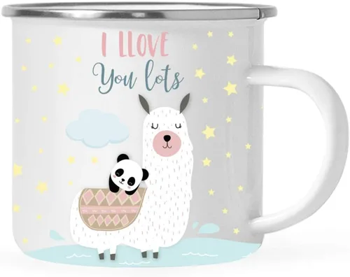 Miniatura 22 de Andaz Press Taza de café de acero inoxidable con temática de alpaca de 11 onzas, regalo de broma, colorido gráfico de llama bohemio, 1 paquete, taza