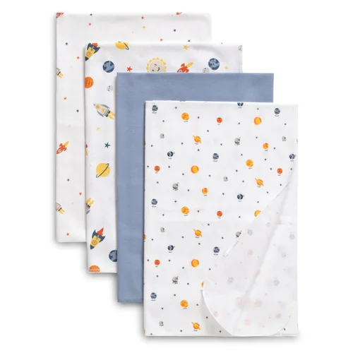 Miniatura 22 de Delta Children Mantas de Recepción para Bebé de Franela 100% Algodón para Niñas y Niños – 30x30 Pulgadas (Paquete de 2), Floral Rosa