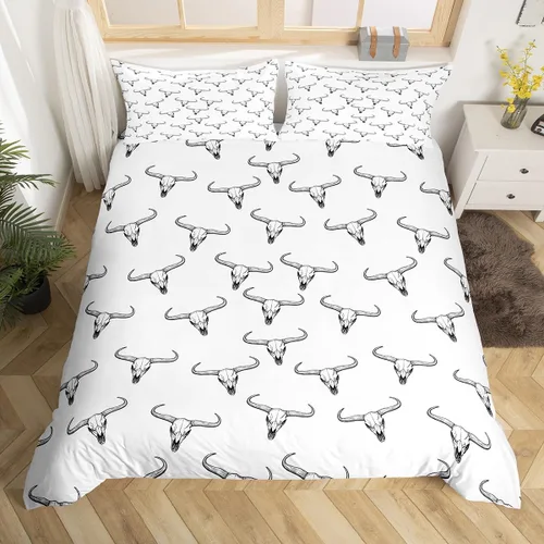Miniatura 19 de Funda de edredón rústica tamaño Queen, juego de ropa de cama retro para cabaña de cabaña, oso de caza, ciervo, hojas de arce, funda de edredón