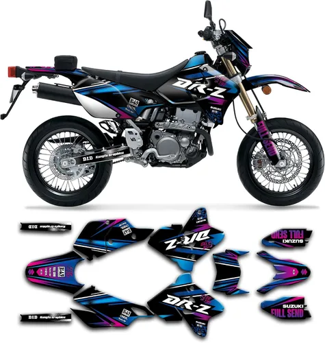 Miniatura 32 de Kit de calcomanías personalizadas para Suzuki DRZ400 E / DRZ400 Enduro / DRZ400E / DR-Z400E / DRZ400 EN 1999-2024, SZDRSE9919003-KO