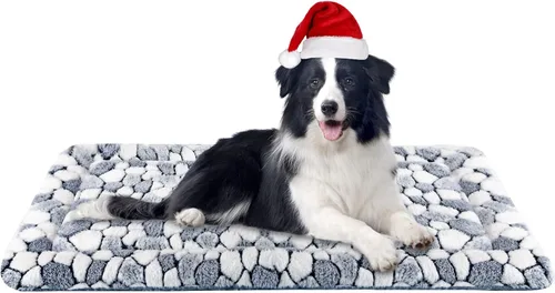 Miniatura 7 de VANKEAN Almohadilla Cama Tapete para Jaula de Perro Reversible (Fresco y Cálido), Colchoneta para Dormir Cama para Perro para Jaula para Perros