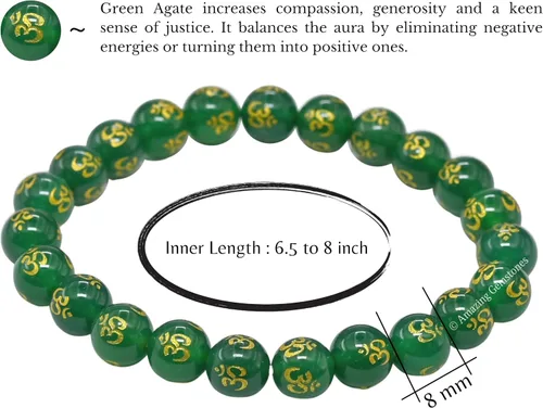 Miniatura 337 de Amazing Gemstone Pulsera de cristal para mujeres y hombres, pulsera de cristal curativo de protección, pulsera elástica con cuentas de piedras