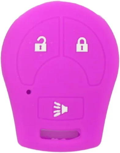 Miniatura 6 de SEGADEN Funda protectora de silicona para llave de mando a distancia de 3 botones de Nissan CV2506 Rosa
